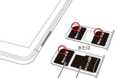 AndroidのSIMカードの挿入方法